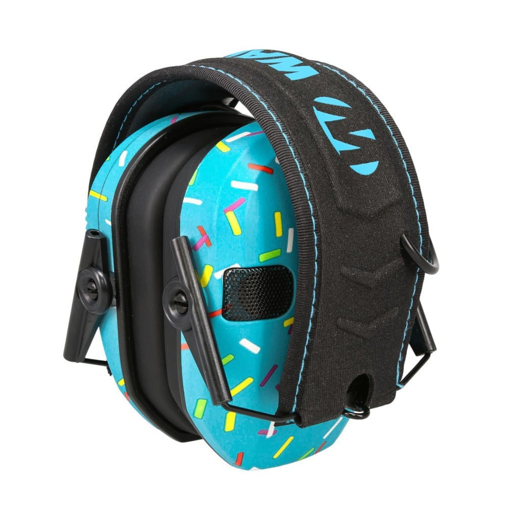 Walker’s Razor Slim Electronic Ear Muffs (Blue Sprinkles)