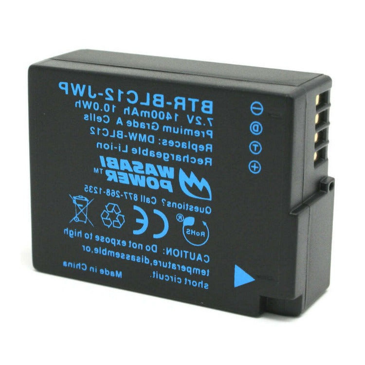 Wasabi Power Battery with Premium Grade A Cells for Panasonic DMW-BLC12 Battery