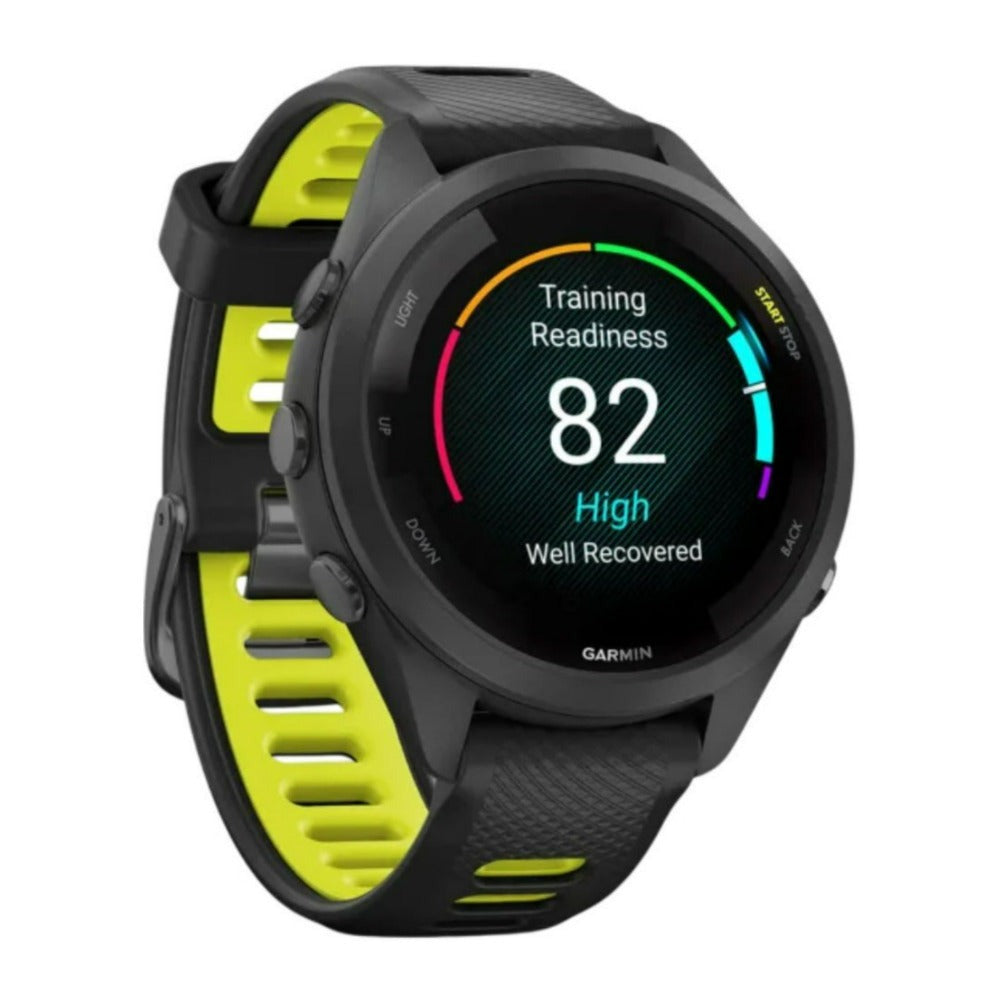 Garmin Forerunner 265S AMOLED GPS Running Smartwatch (Black/Amp Yellow) (Used)