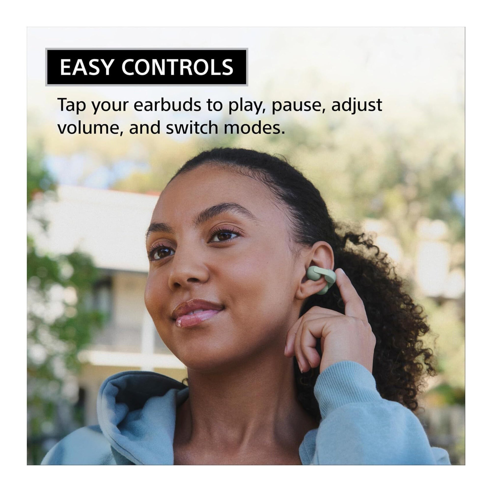 Sony LinkBuds Clip Open-Ear Truly Wireless Earbuds (Greige)