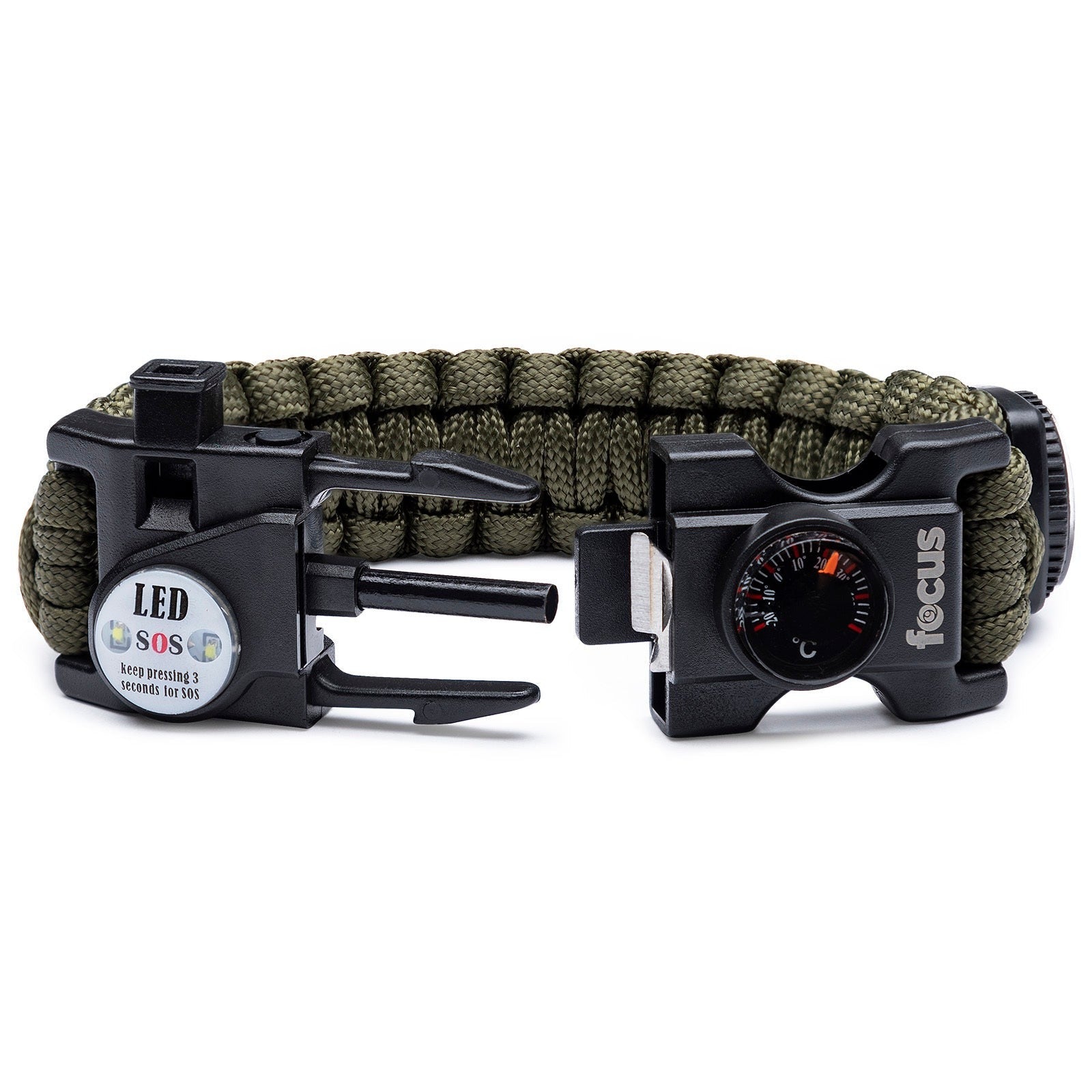 BNB Knives Drop Point Classic Utility Hunter Knife and Paracord Bracelet