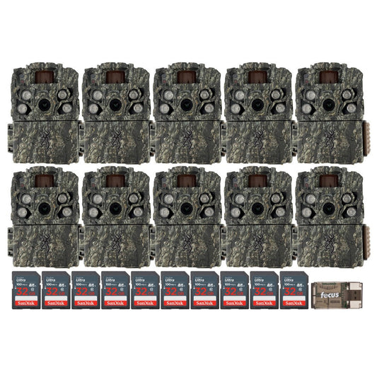 Browning Strike Force FHDR Trail Camera - 40MP Hunting Camera (10-Pack) Bundle