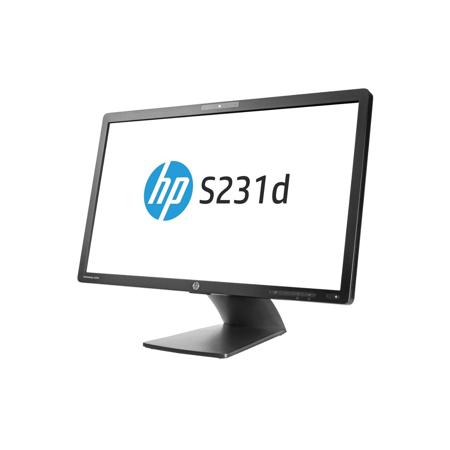 HP EliteDisplay S231D 23" FHD IPS Monitor with Webcam, DisplayPort, USB, RJ-45 (Certified Refurbished)