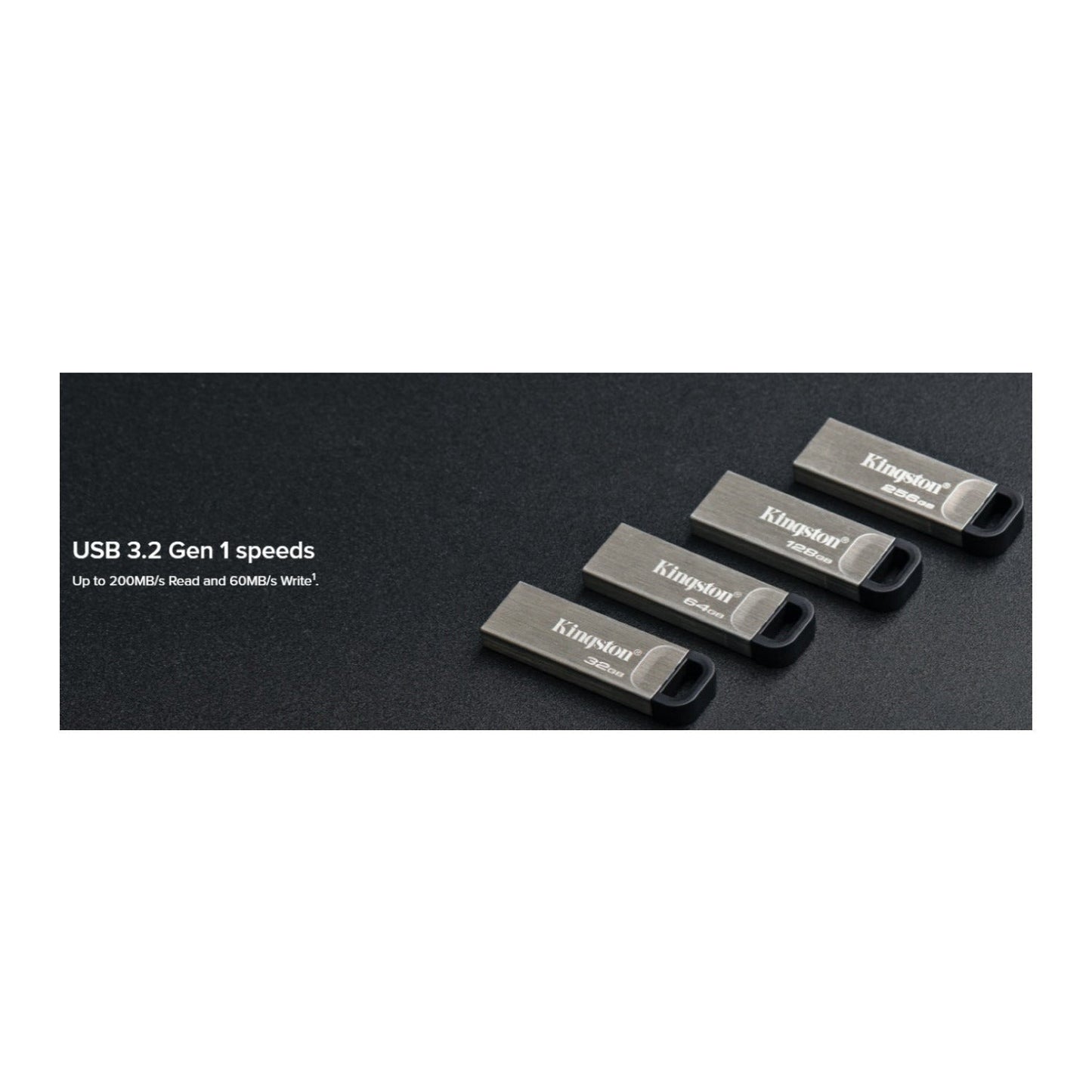 Kingston 128GB DataTraveler Kyson 200MB/s Read 60MB/s Write Speed Flash Drive