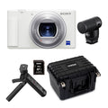 Sony ZV-1 Camera for Content Creators (White) with Mic and Accessory Kit