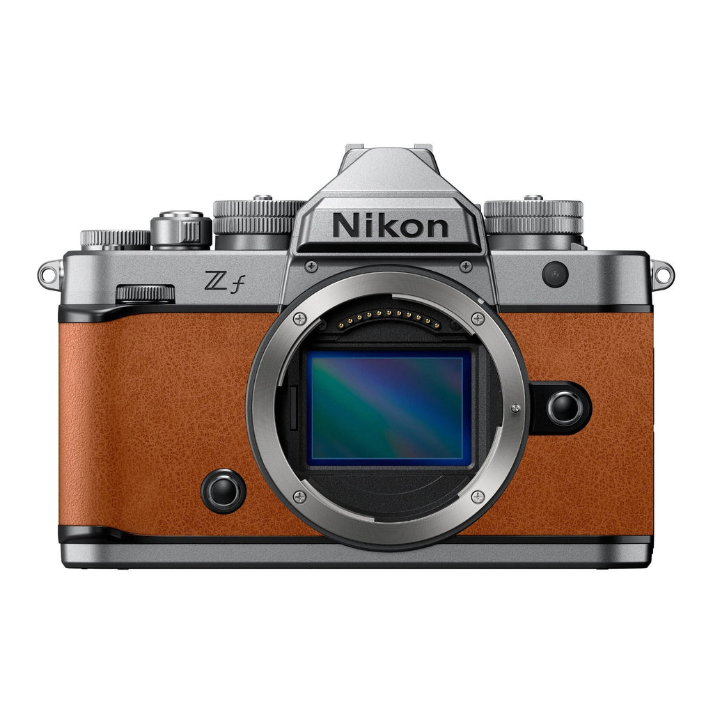 Nikon Zf Mirrorless Camera (Silver and Cognac Brown)