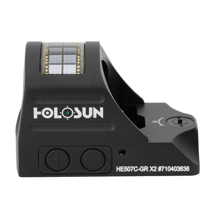 HOLOSUN HE507C-GR-X2 Black Anodized 1x 2/32 MOA Green Dot and Circle Reticle