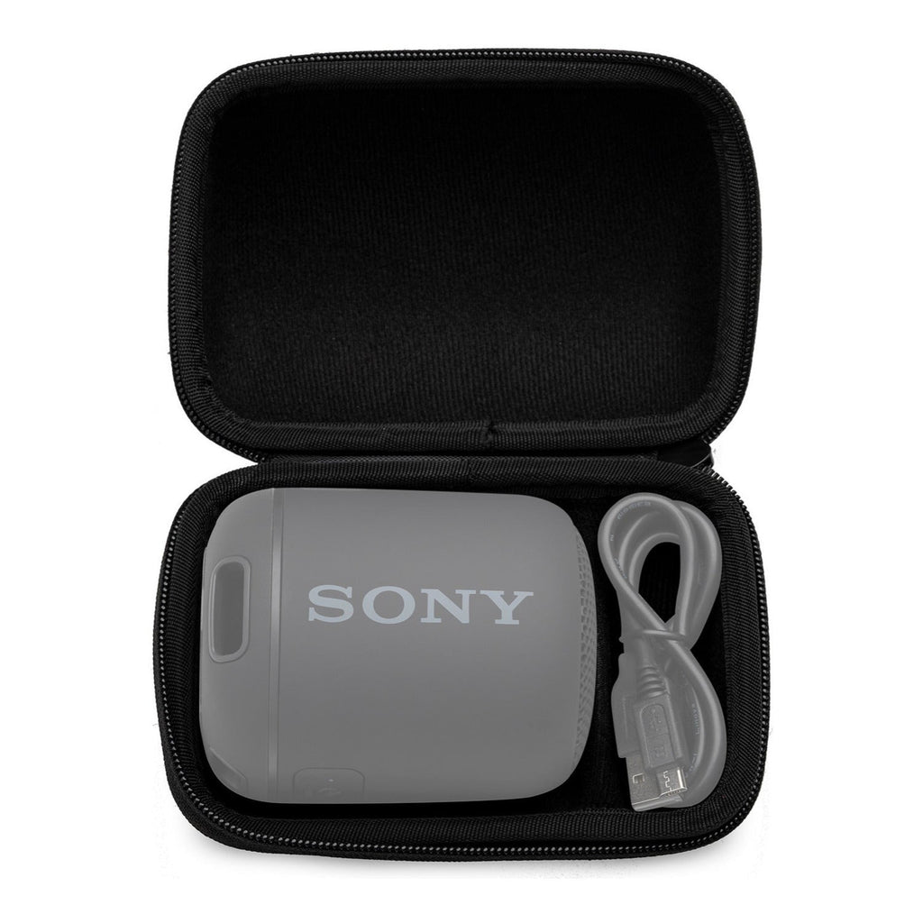 Sony SRS-XB100 Wireless Bluetooth Portable Speaker (Gray) with Case Bundle