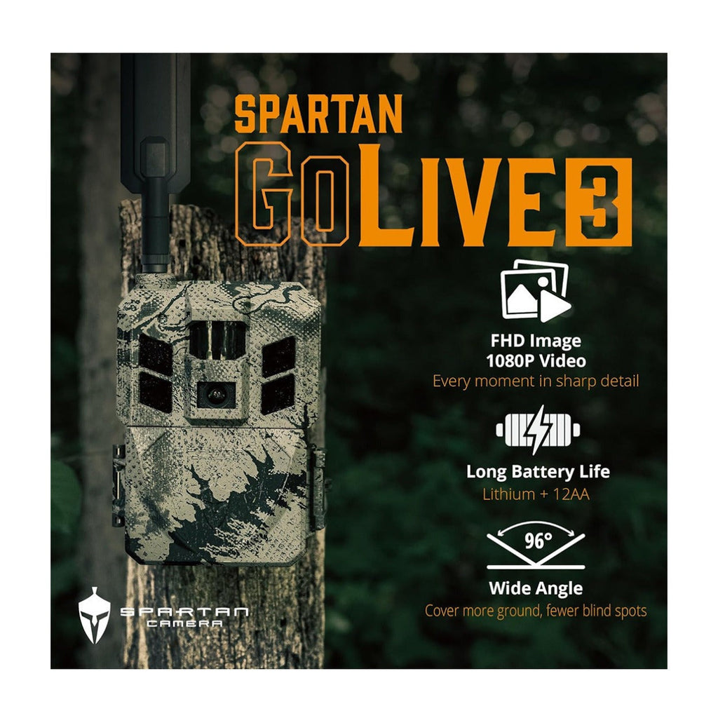 Spartan GoLive3 4G/LTE Multi-carrier Trail Camera (Areus Camo) 2-Pack Bundle