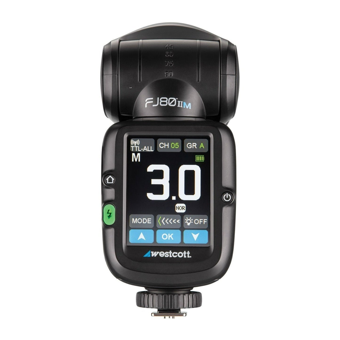 Westcott FJ80 II M Universal Touchscreen 80Ws Speedlight with Multi-Brand Mount with Battery Bundle
