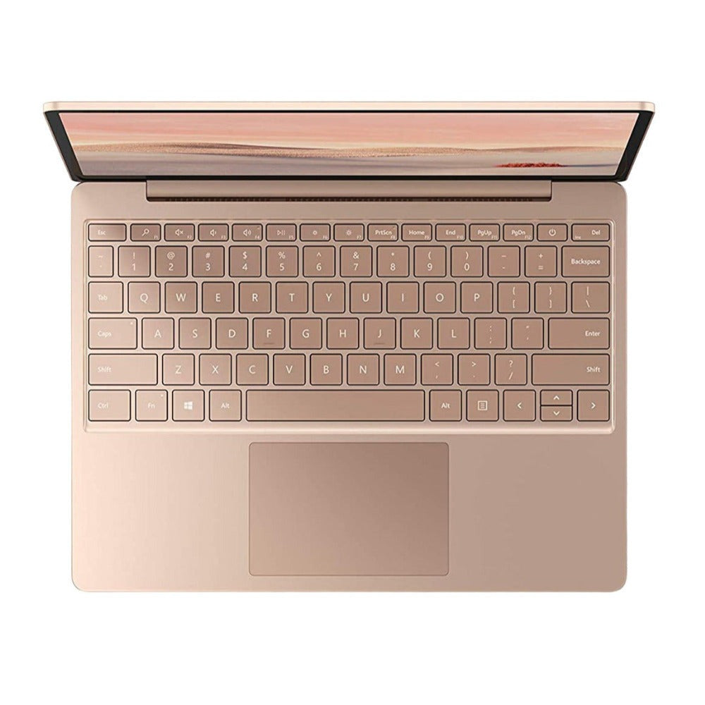 Microsoft Surface Go Laptop 12.4" Touch Laptop, Intel Core i5-1035G1, 8GB RAM, 128GB SSD, Windows 10 Pro, Sandstone (Certified Refurbished)
