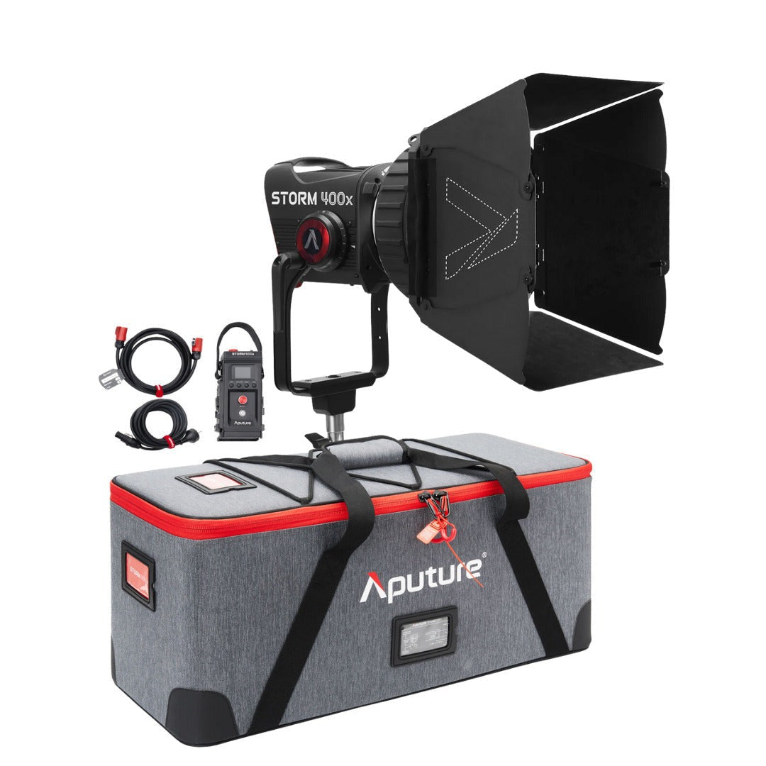 Aputure STORM 400x Tunable White LED Monolight (Gold Mount) Bundle