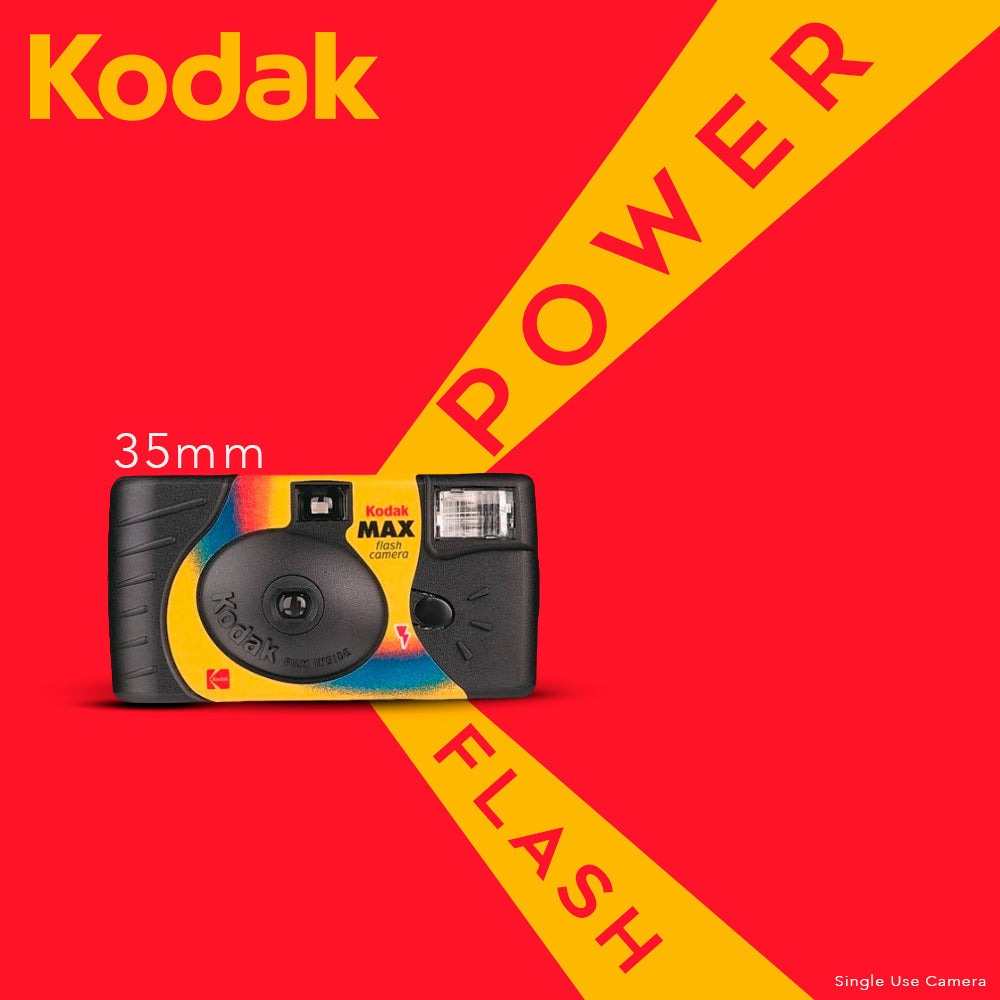 Kodak Power Flash 35mm Single Use Camera Bundle (4-Pack)