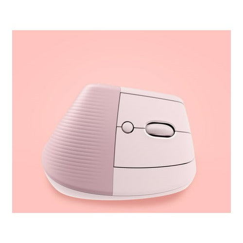 Logitech Lift Vertical Wireless Ergonomic Mouse with Customizable Buttons - Rose