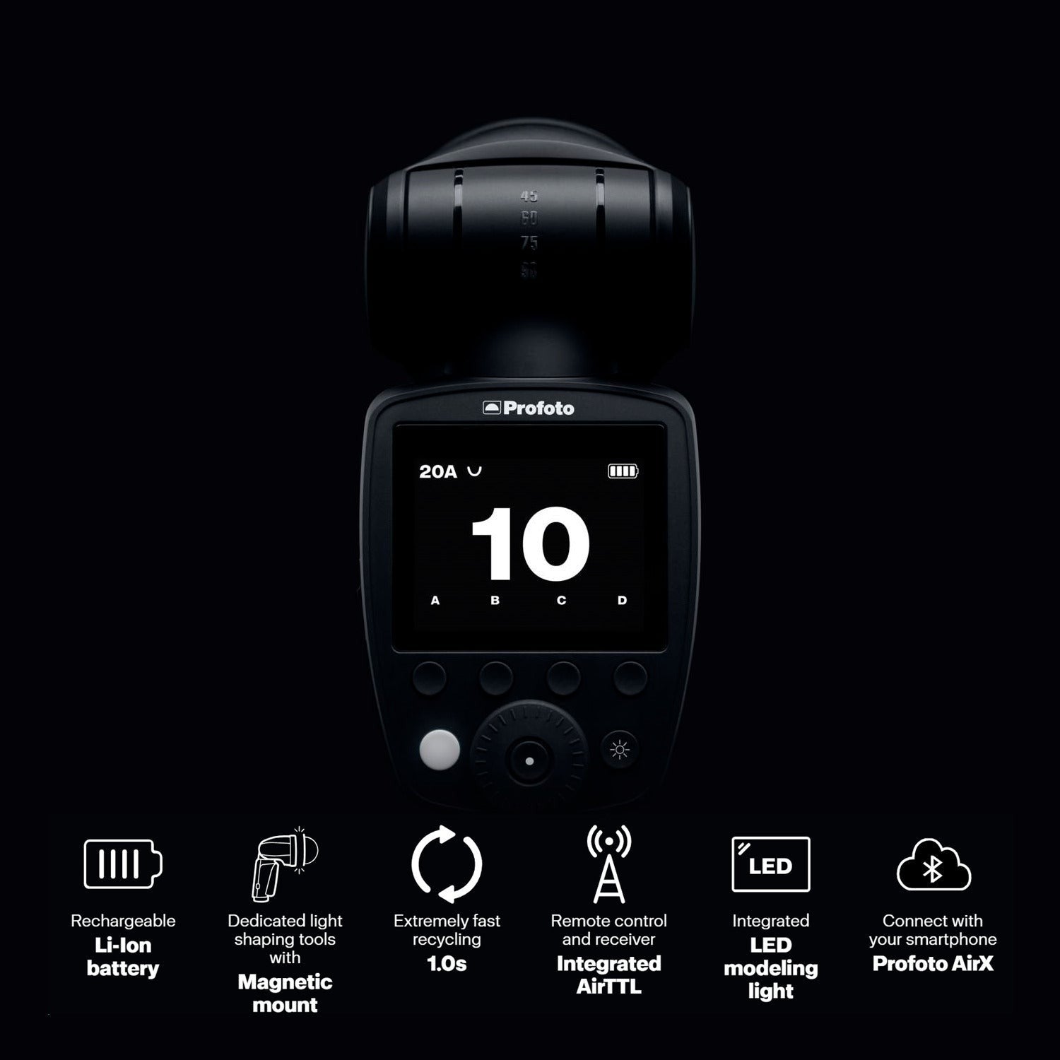 Profoto A10 On-Camera Flash Light for Sony Camera Bundle with Accessories