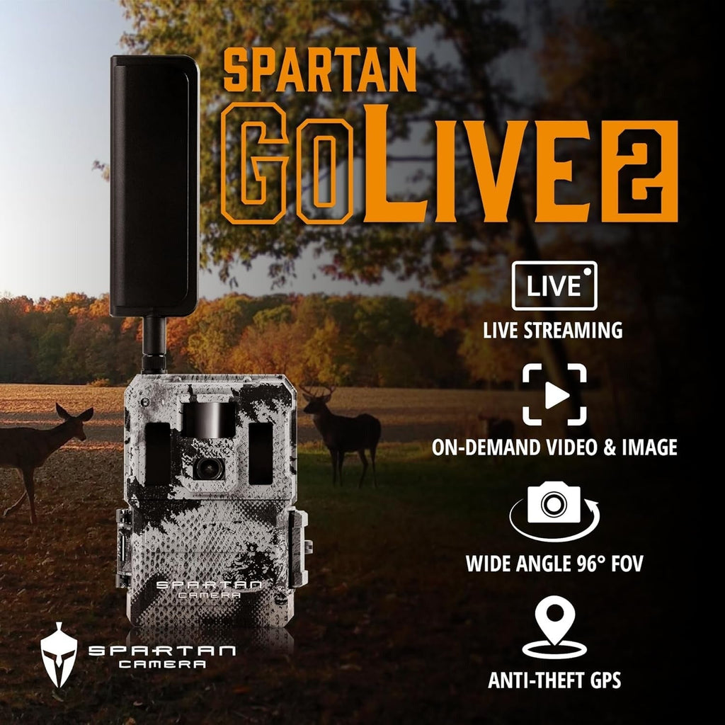 Spartan GoLive2 4G/LTE Trail Camera with Solar Panel and Accessories