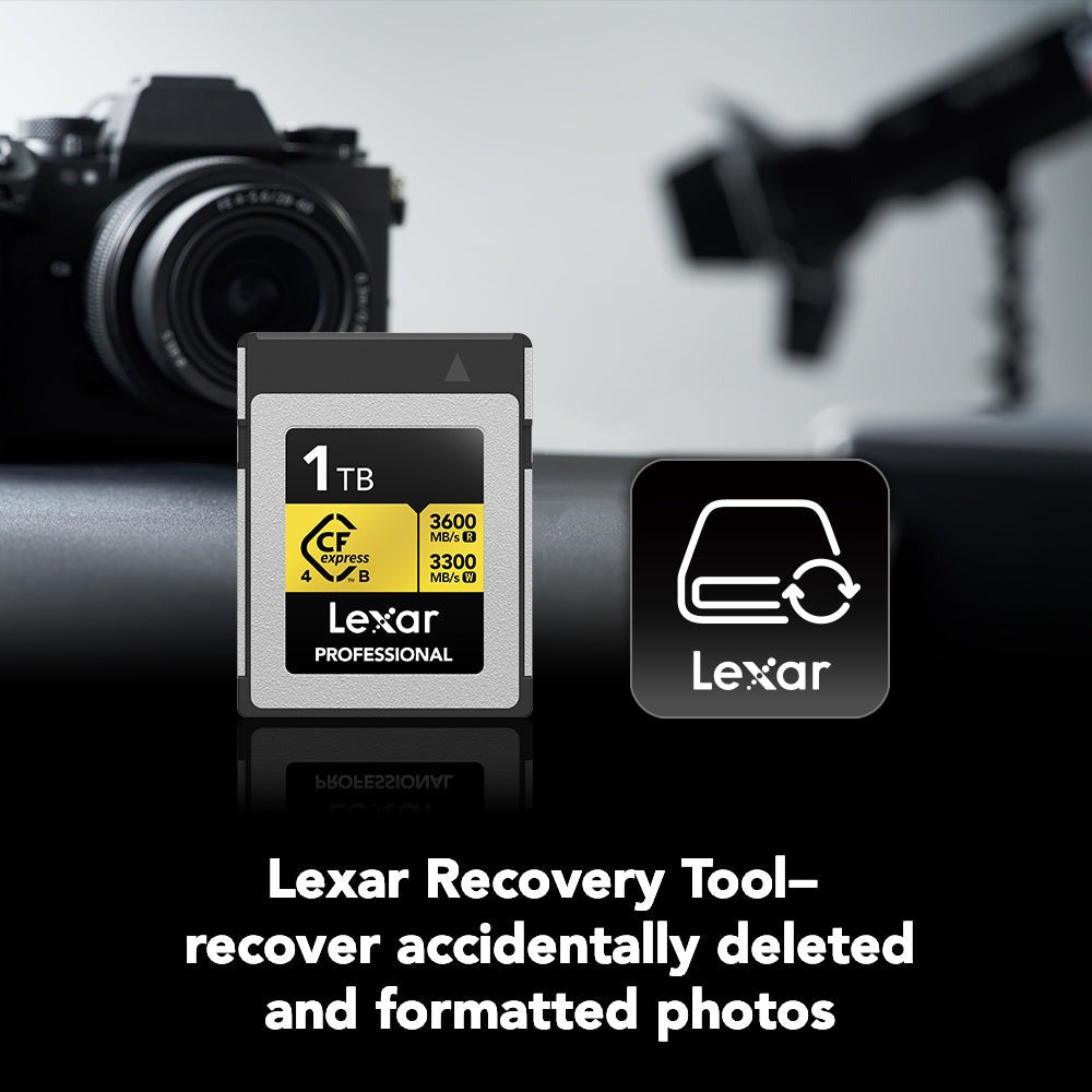 Lexar 1TB Professional GOLD CFexpress 4.0 Type B Memory Card