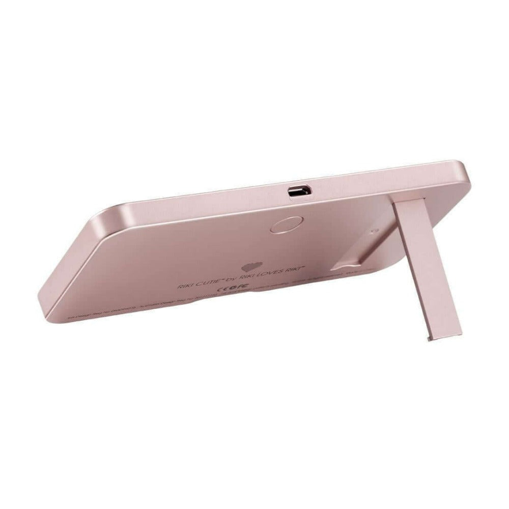 Glamcor RIKI LOVES RIKI RIKI CUTIE Portable Lighted Makeup Mirror (Rose Gold)
