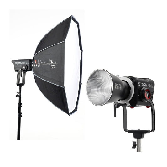 Aputure STORM 400x Tunable LED Monolight (Gold Mount) with Octagonal Softbox