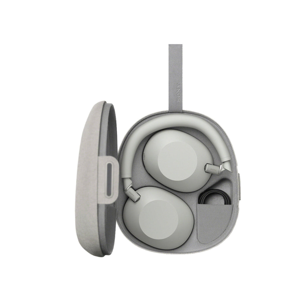Sony WH-1000XM6 Wireless Headphones (Silver) Bundle with Clip-On Light