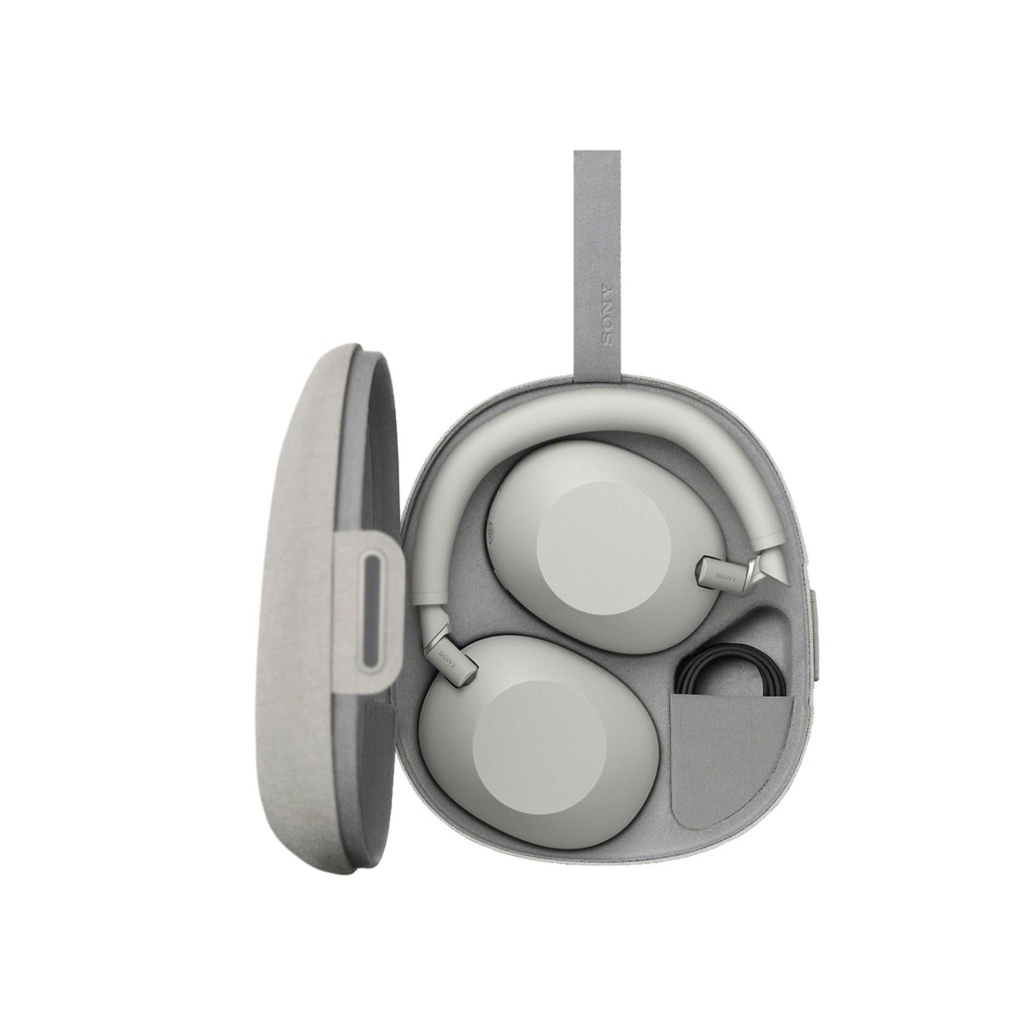 Sony WH-1000XM6 Wireless Headphones (Silver) Bundle with Clip-On Light