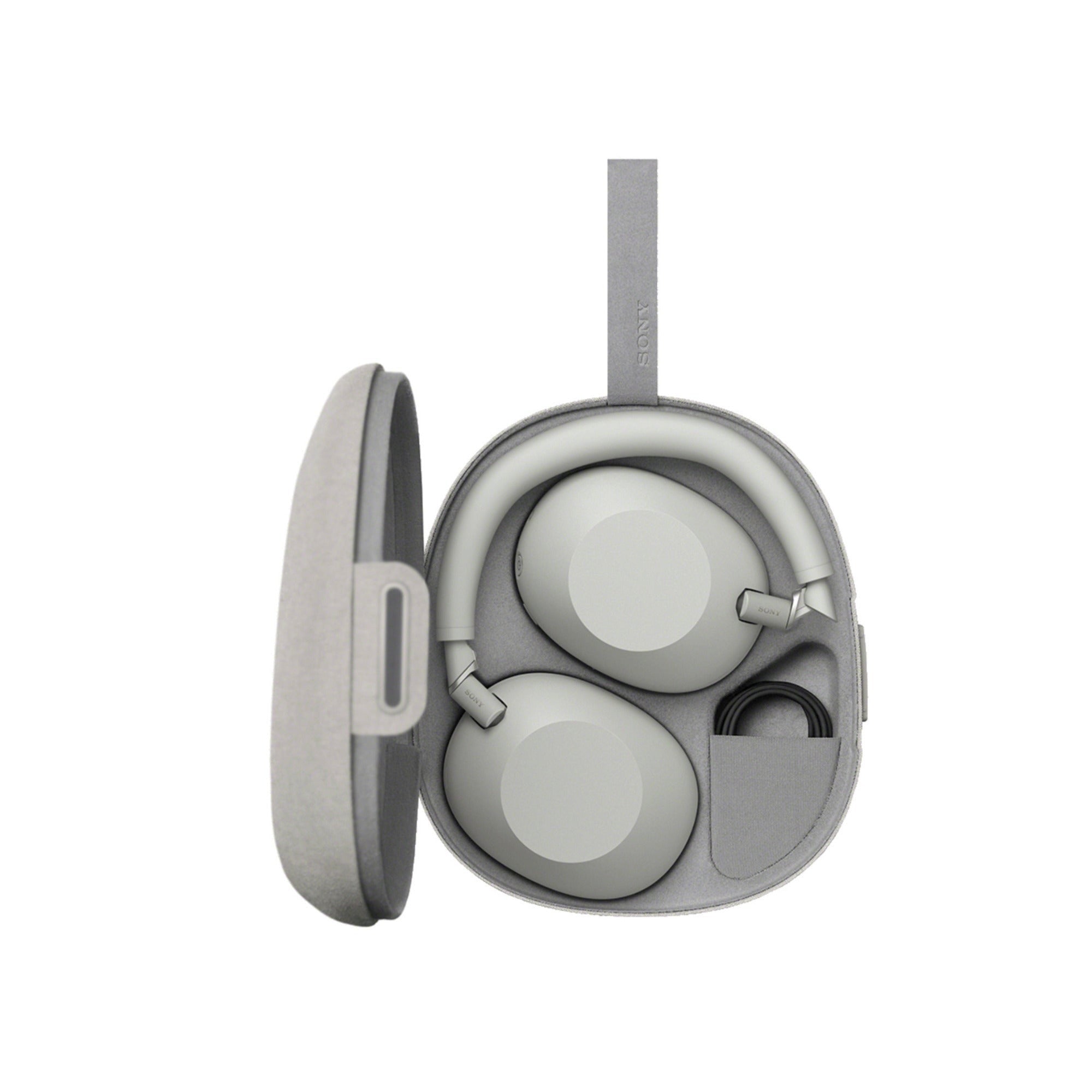 Sony WH-1000XM6 Wireless Headphones (Silver) Bundle with Clip-On Light