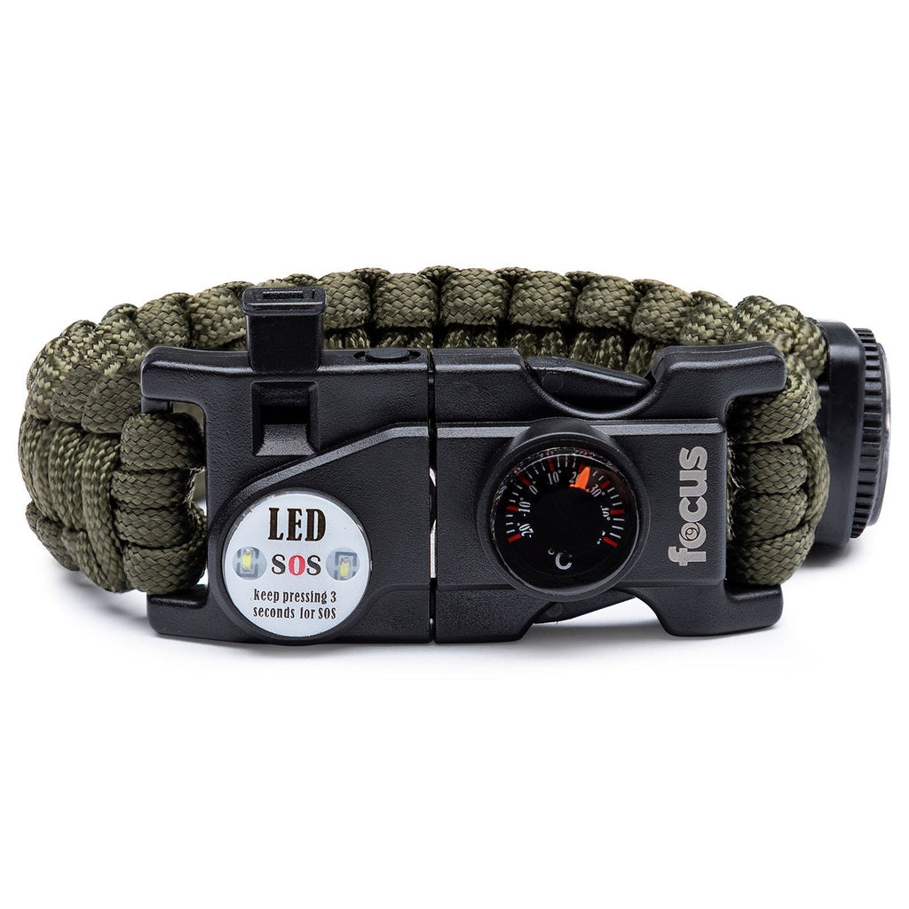 Spyderco Rescue 3 Lightweight Folding Knife with Multi-Tool Paracord Bracelet