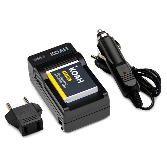 Koah 1300mAh Rechargeable Li-Ion Battery for Canon NB-6L and NB-6LH with Charger