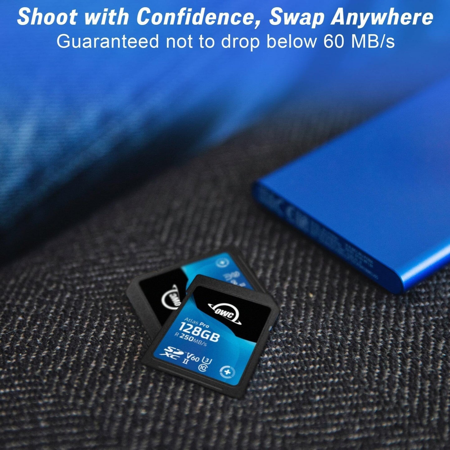 OWC 128GB Atlas Pro UHS-II SDXC Memory Card (2-Pack)