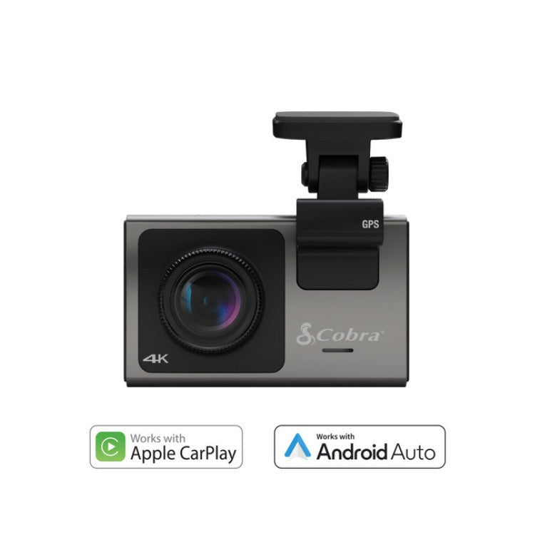 Cobra SC 400D 4K Smart Dash Cam with Optional Rear-View Accessory Camera