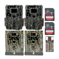 Browning Strike Force Pro X Trail Camera w/SD Card, Security Box Bundle (2-Pack)