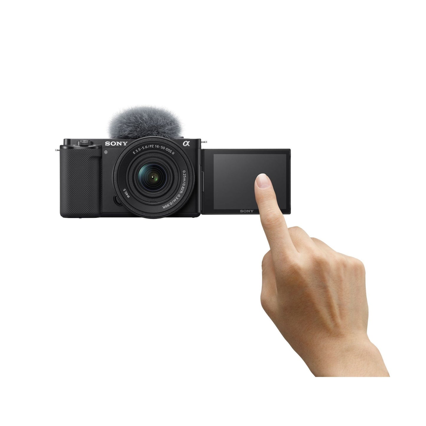 Sony ZV-E10 Mirrorless Camera with E PZ 16-50mm F3.5-5.6 OSS II Lens (Black)