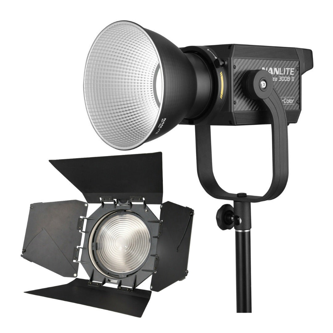 Nanlite Forza 300B II Bi-Color LED Monolight with FL-20G Fresnel Lens Bundle