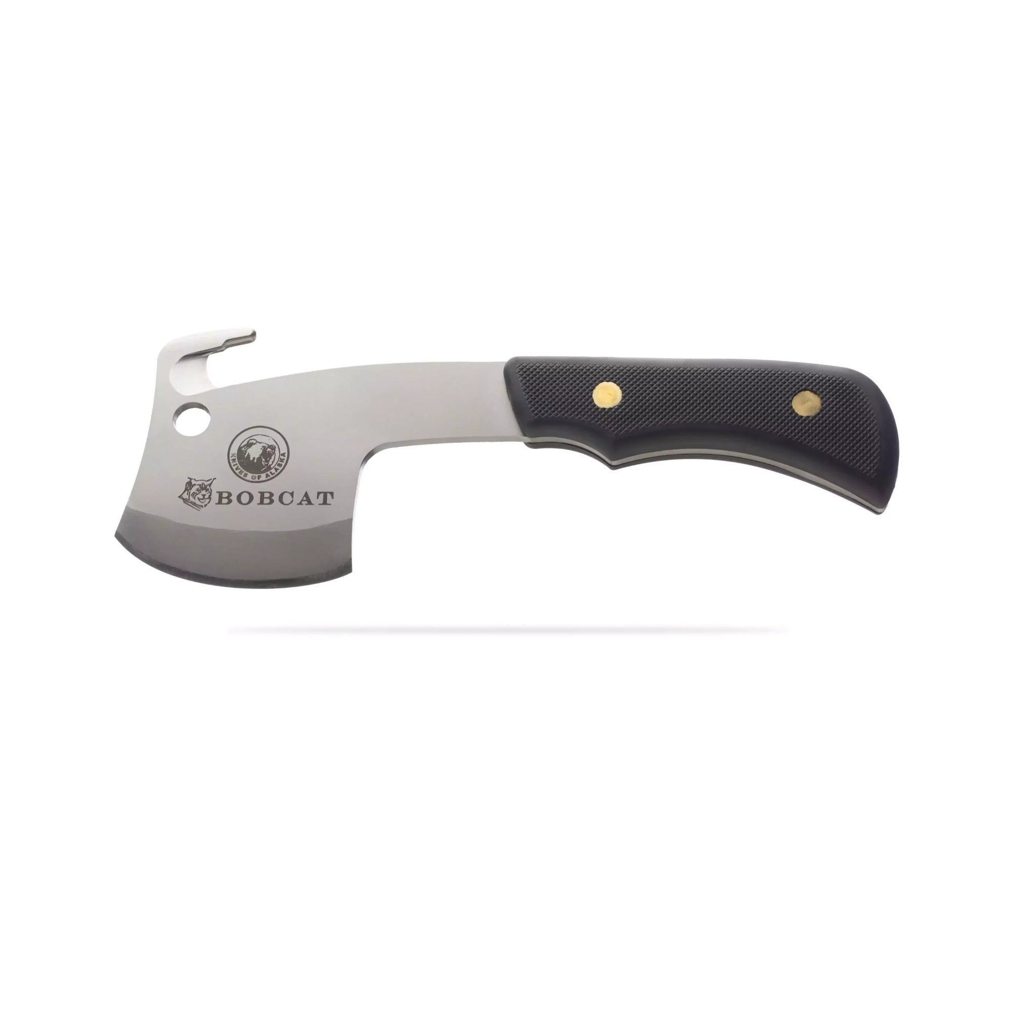Knives of Alaska Bobcat Mini Hatchet 2.5-Inch D2 Steel Blade with Leather Sheath