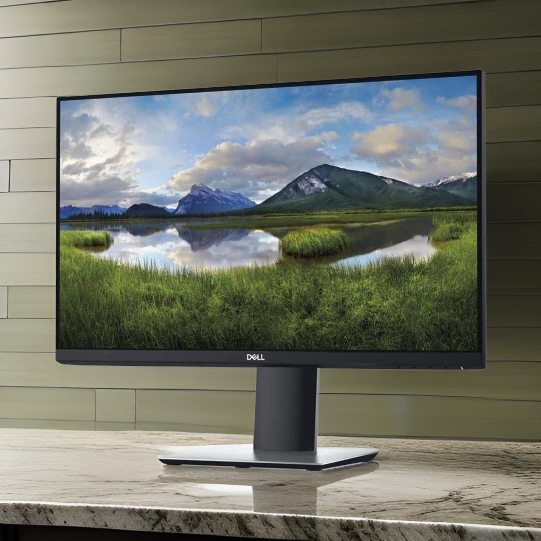 Dell P2219H 21.5" FHD IPS Monitor, Black/Silver, HDMI Cable Bundle (Refurbished)