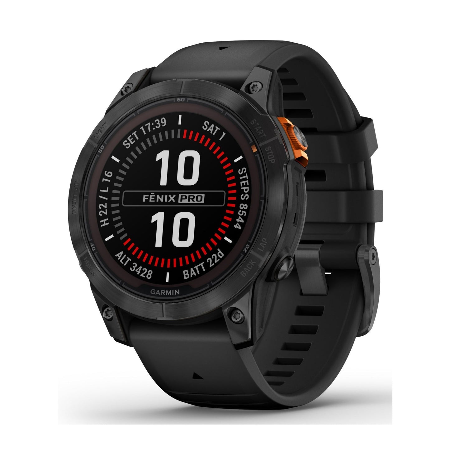 Garmin fenix 7 Pro Solar Multisport GPS Smartwatch (Silver) with Charging Stand and Port Plugs