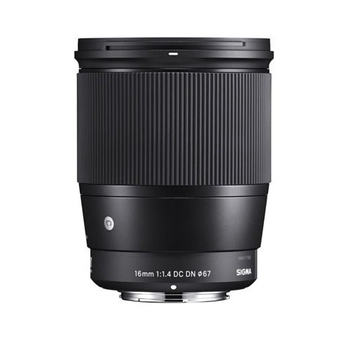 Sigma 16mm f/1.4 DC DN Contemporary Lens for Sony with Accessory Bundle