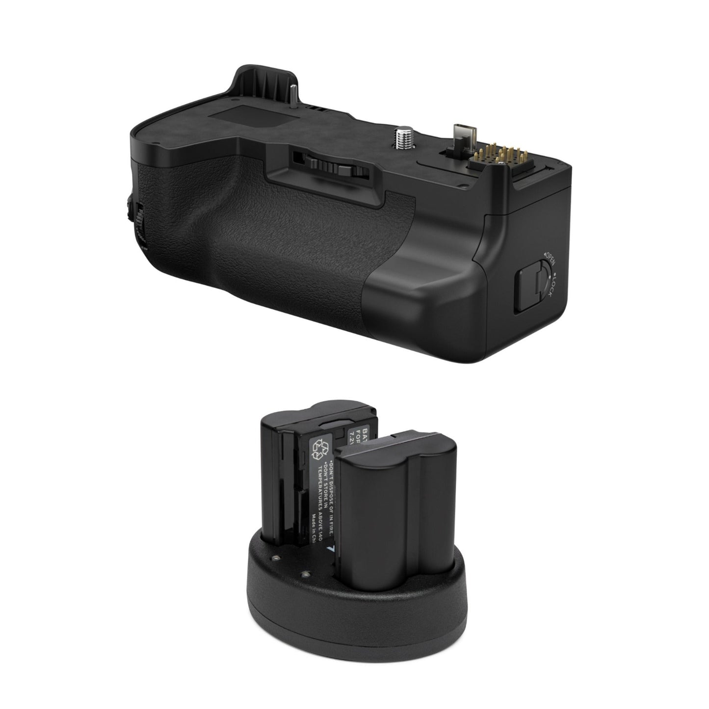 Fujifilm X-H Vertical Battery Grip with Rechargeable Battery (2-Pack) and Dual Charger