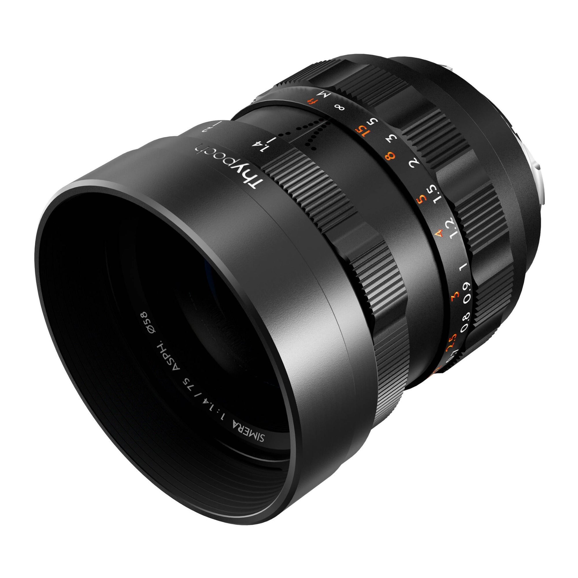Thypoch Simera 75mm f/1.4 ASPH Full Frame Manual Lens (Leica M, Black)