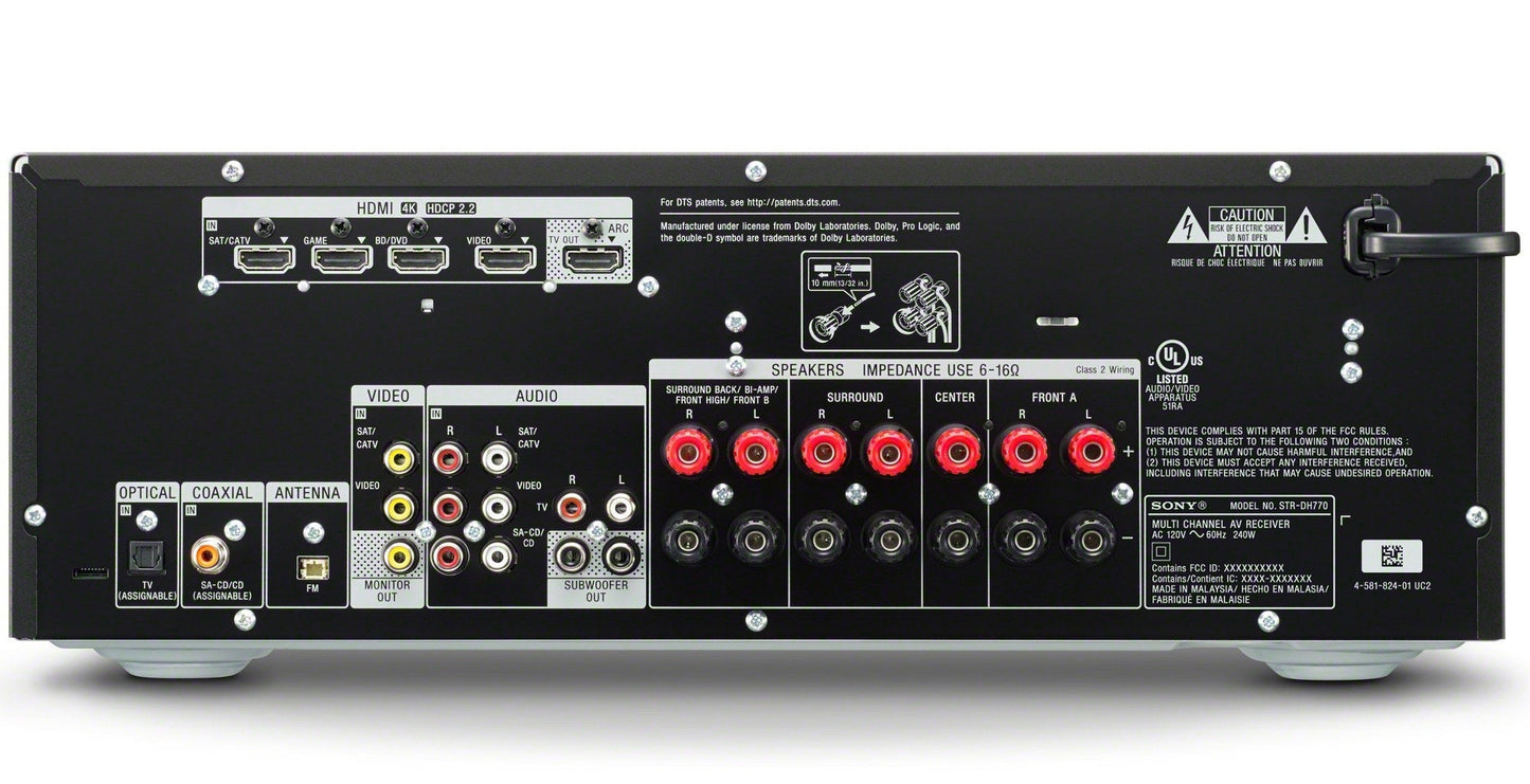 Sony 7.2 Channel Home Theater AV Receiver (Black)
