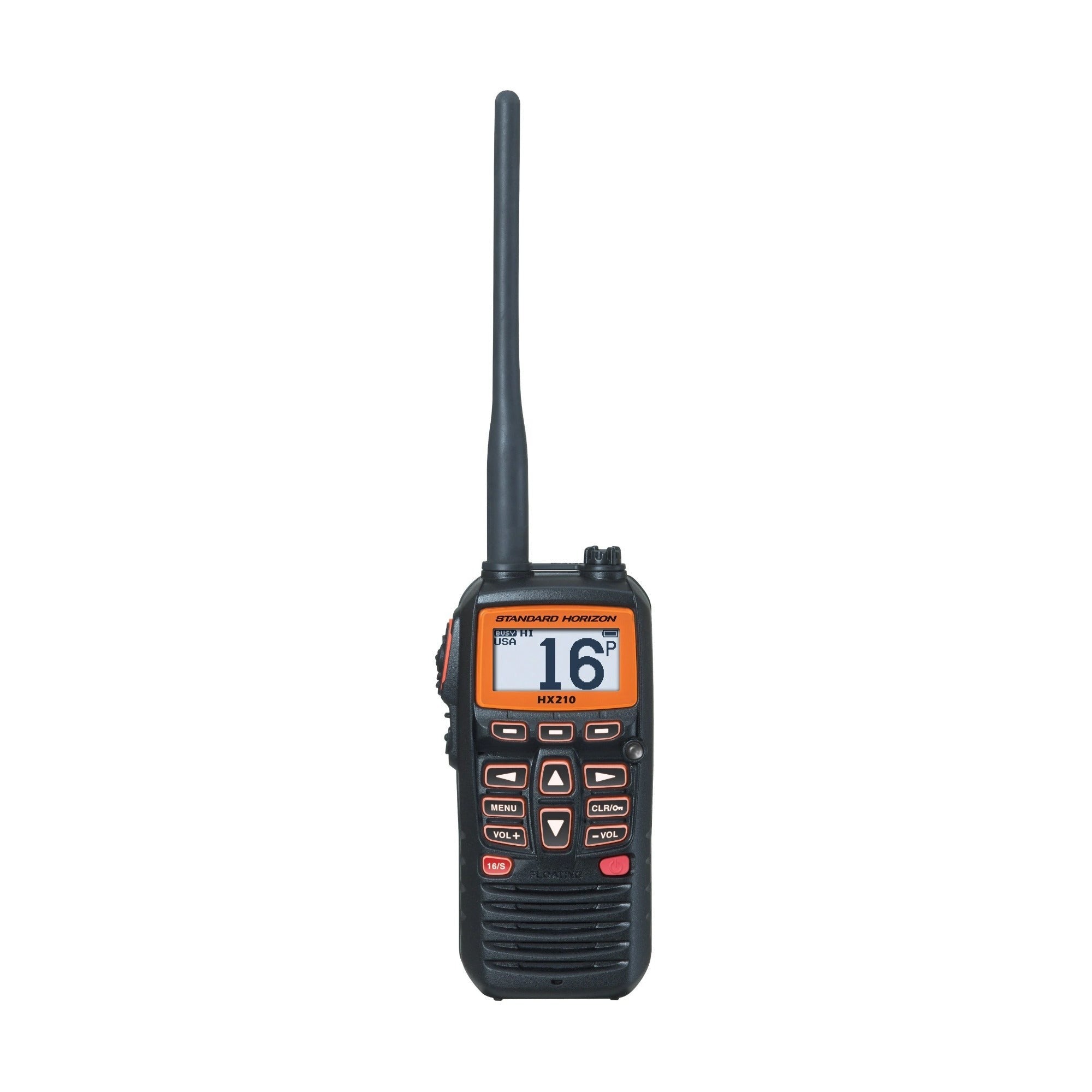 Standard Horizon HX210 Handheld VHF Radio with Water-Activated Strobe Light