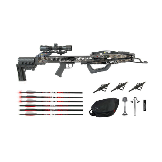 Killer Instinct LogiX DC Crossbow Bundle with Bolts, Case and Broadheads