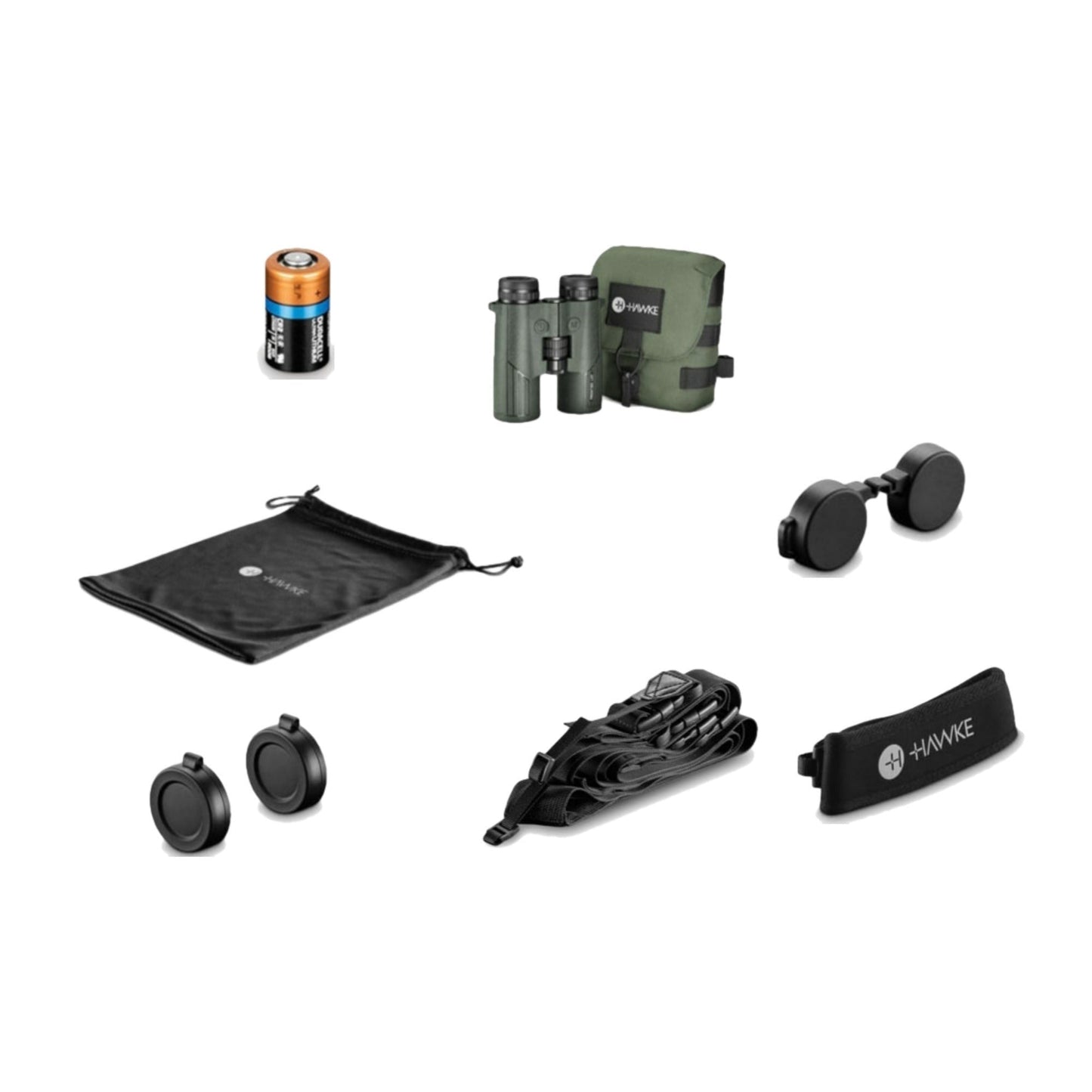 Hawke Frontier LRF 1800 Meter Range and Waterproof IPX7 8x42 Binocular (Green)