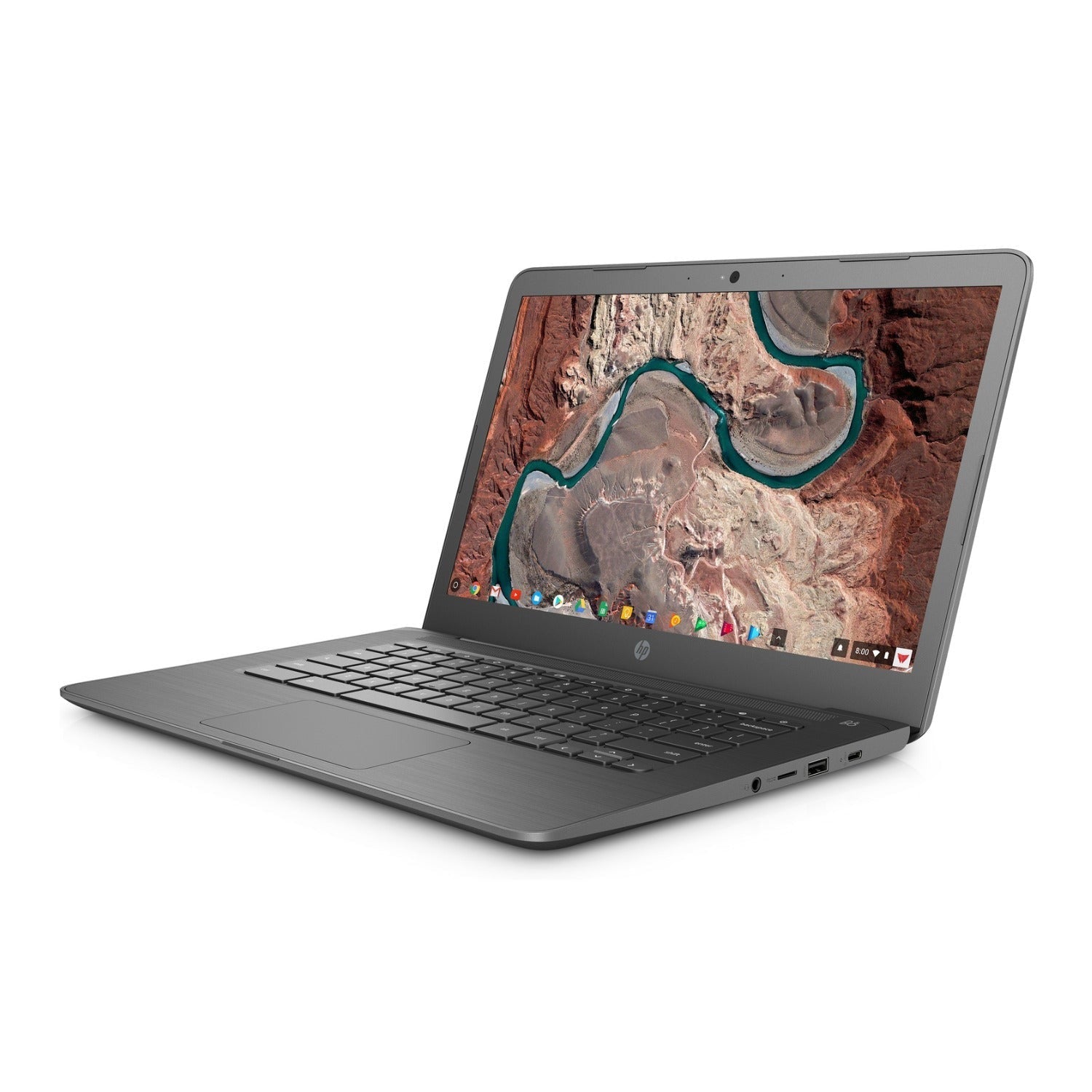 HP Chromebook 14-ca Laptop, 14" FHD, Intel N3350, 4GB RAM, 32GB eMMC (Certified Refurbished)