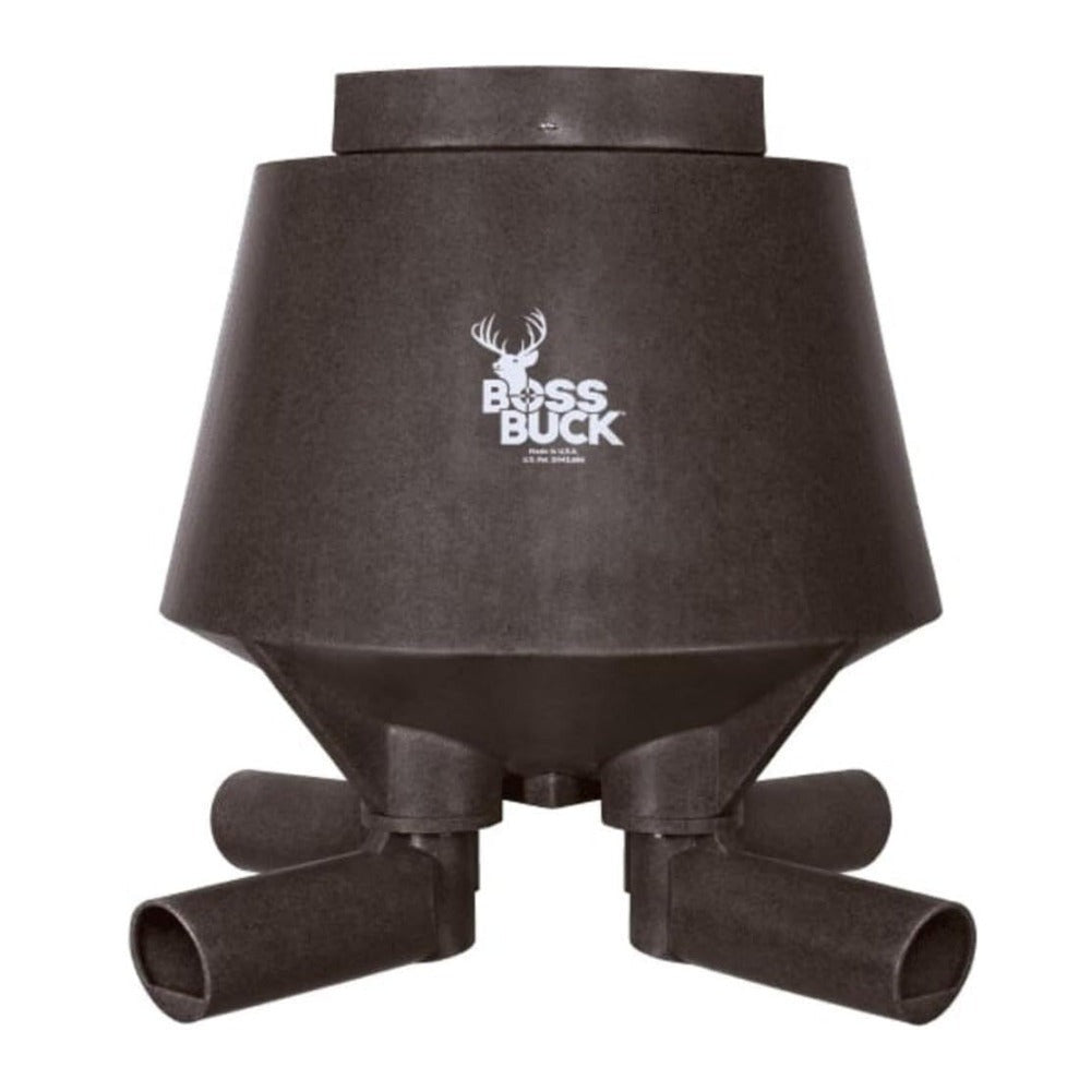 BOSS Buck 350lbs Deer Post Feeder with 4 Removable Tubes and Lid
