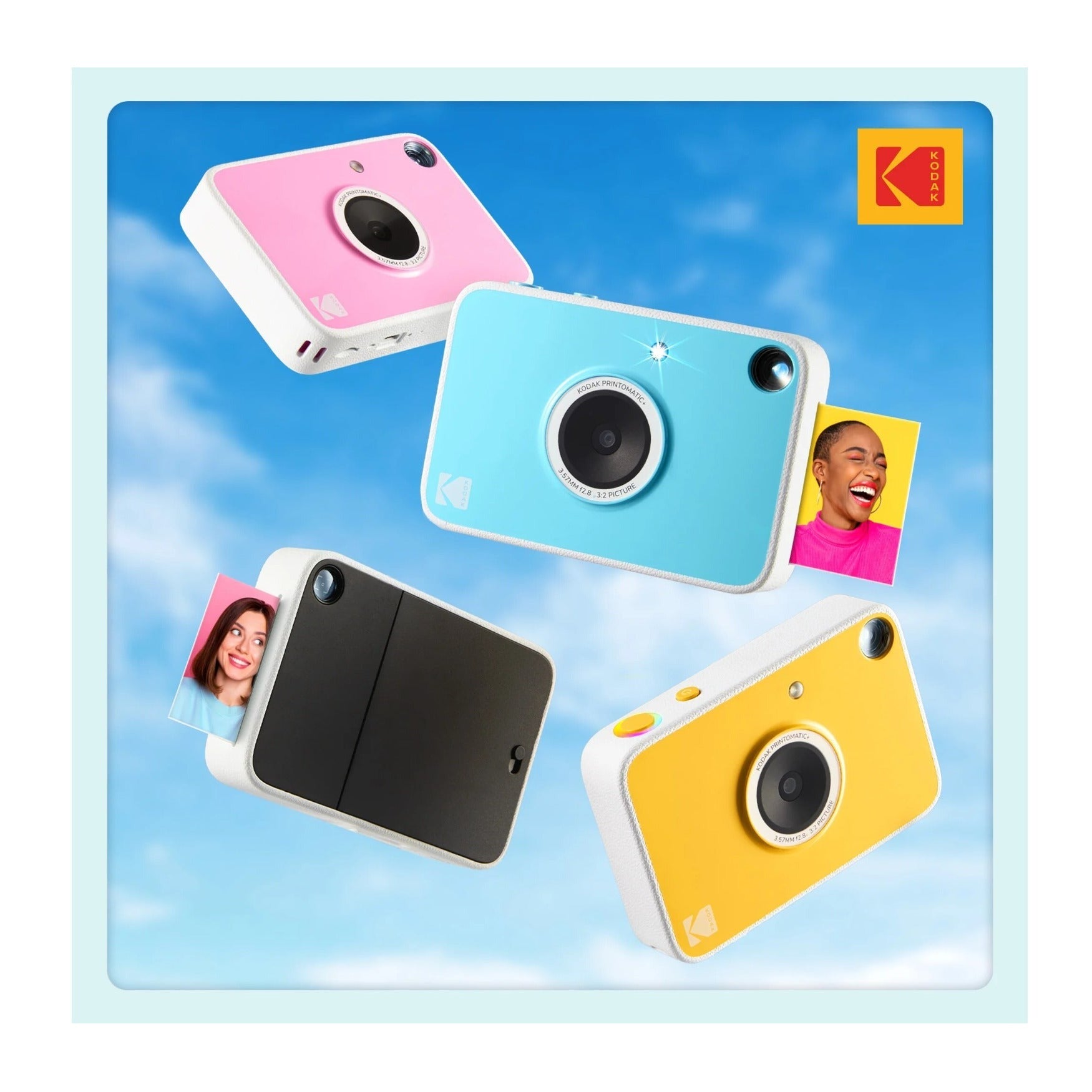 Kodak PRINTOMATIC+ 10MP Instant Digital Camera (Blue)