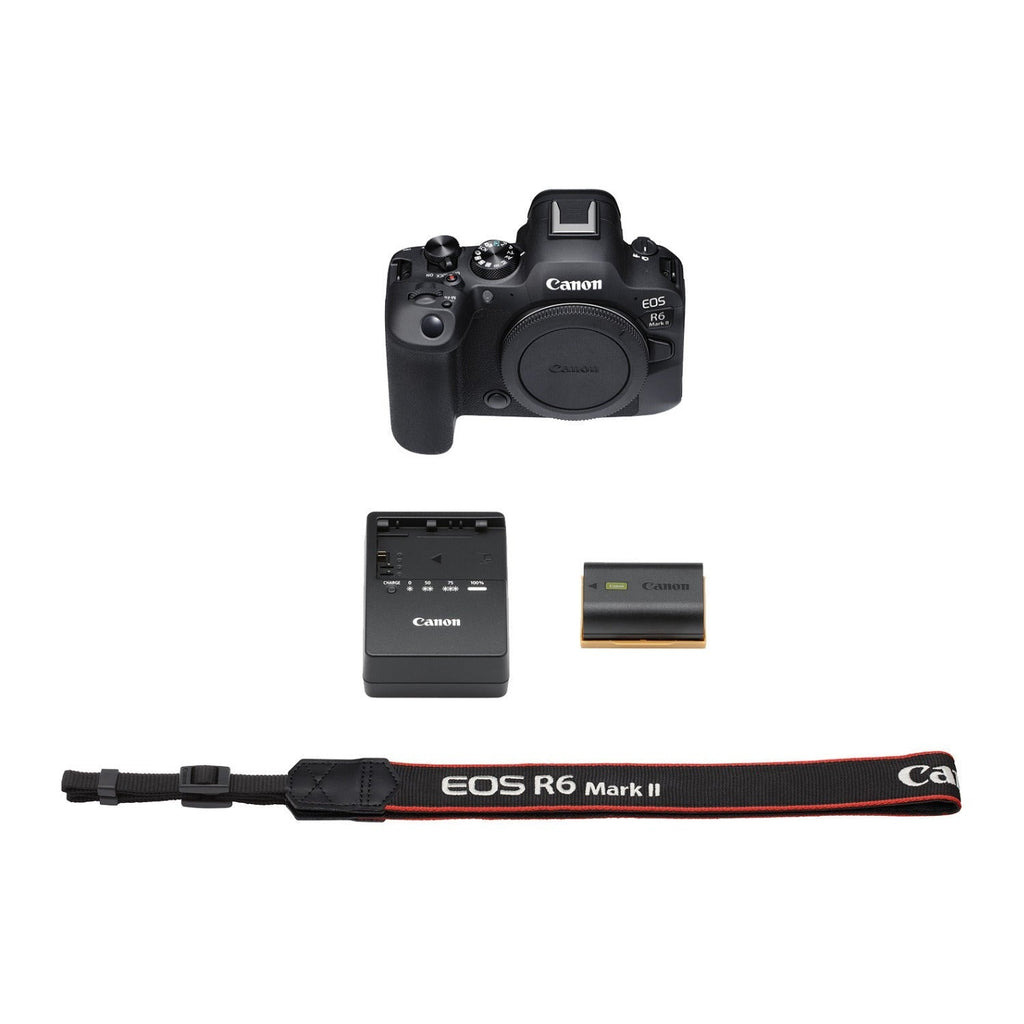 Canon EOS R6 Mark II Mirrorless Camera with Memory Card and Bag Bundle