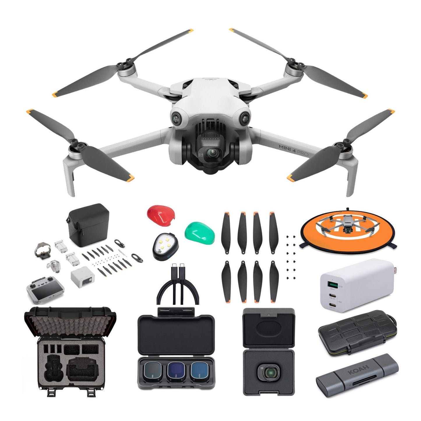 DJI Mini 4 Pro Drone Fly More Combo with RC 2 Controller and Ultimate Flight Bundle