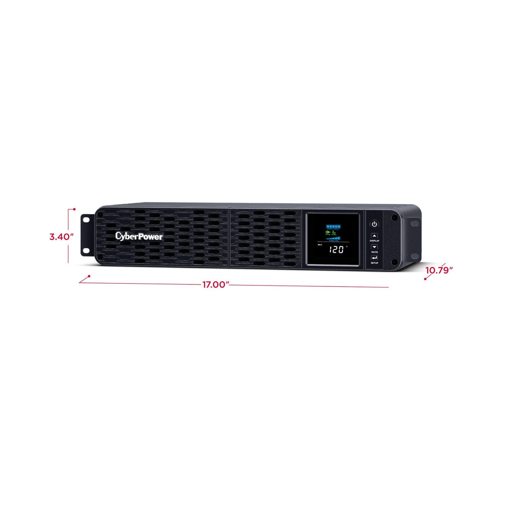 Cyberpower CP2000PFCRM2U 2000VA/1200W 2U PFC Sinewave Rackmount UPS with 8 Outlets