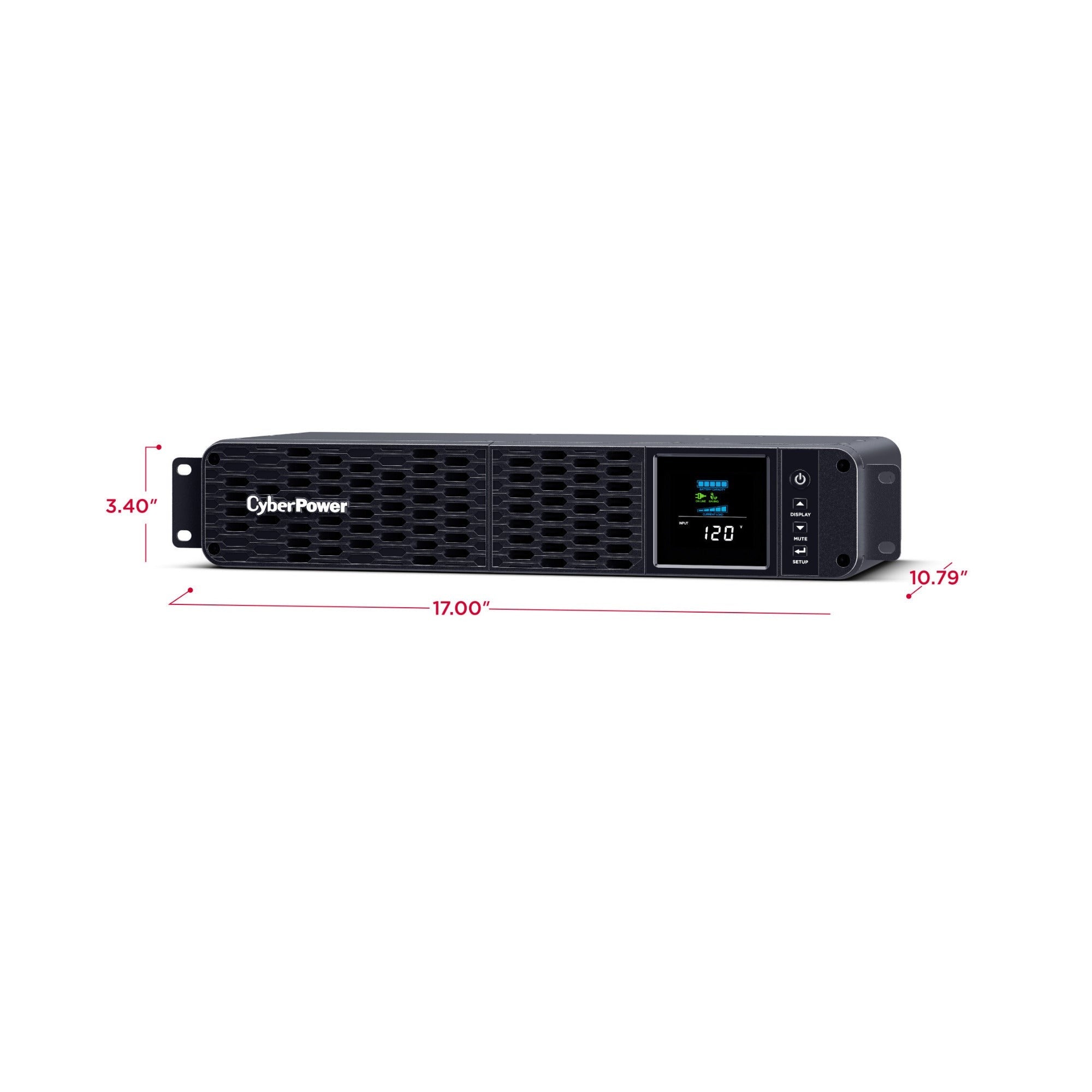 Cyberpower CP2000PFCRM2U 2000VA/1200W 2U PFC Sinewave Rackmount UPS with 8 Outlets